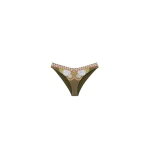 La DoubleJ Mirage Bikini Bottom in Ambrosia Placée Green - Beachwear - Milanese Maximalist Fashion at Luxury Shoes 