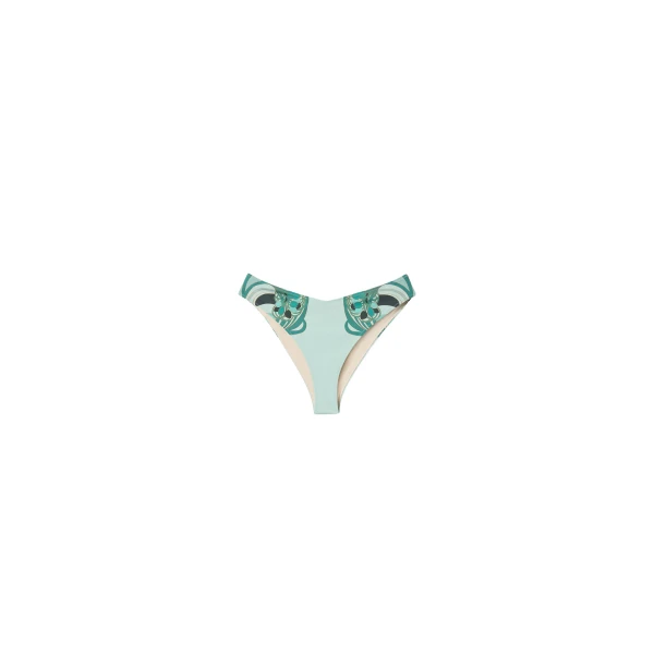 La DoubleJ Mirage Bottom in Blooming Tulip Placée Mint - Beachwear - Milanese Maximalist Fashion at Luxury Shoes 