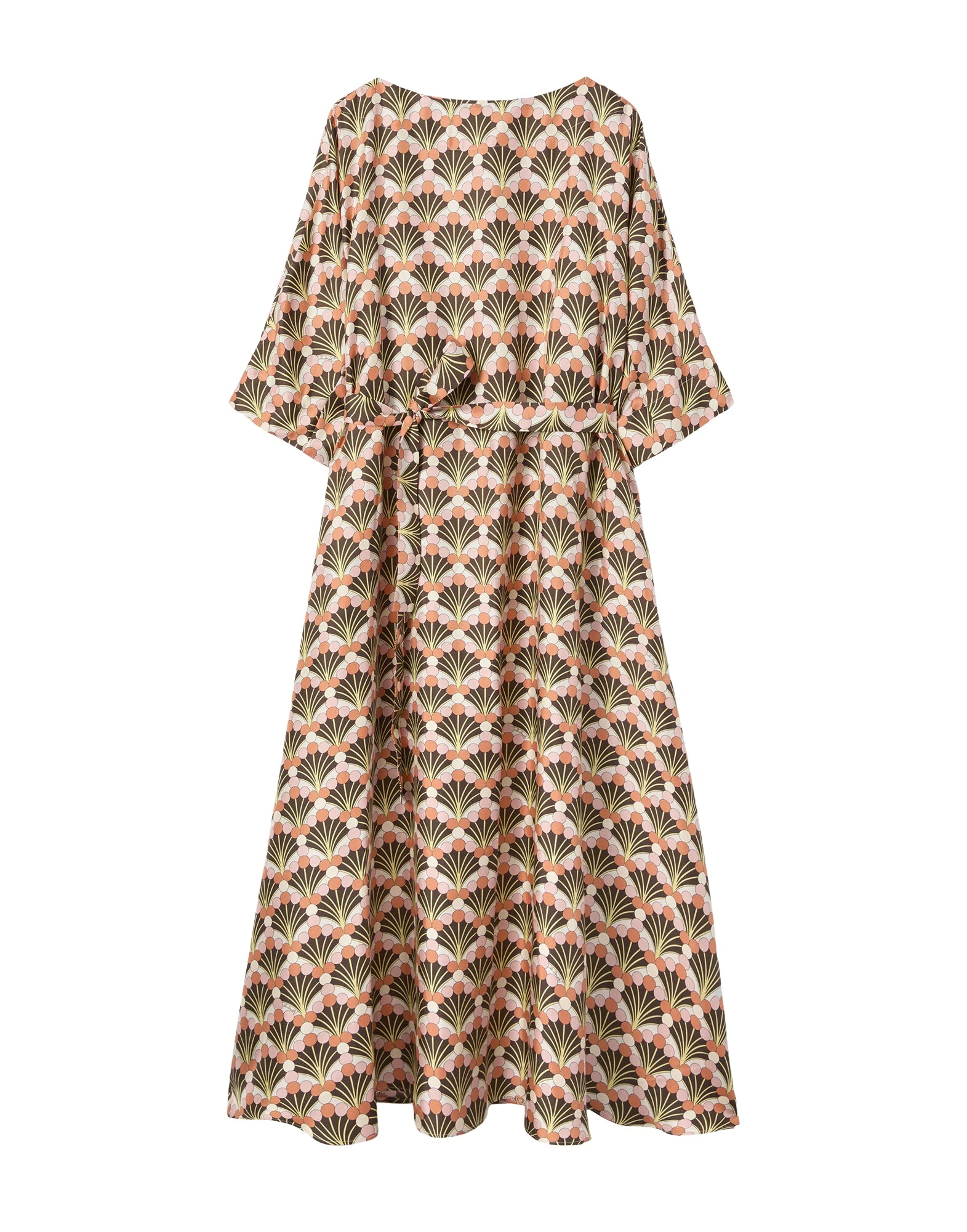 La-DoubleJ-Muumuu-Dress-Round-Neck-in-Florette-Fan-Brown82838_nobg La DoubleJ Muumuu Dress Round Neck in Florette Fan Brown - Dresses - Milanese Maximalist Fashion at Luxury Shoes