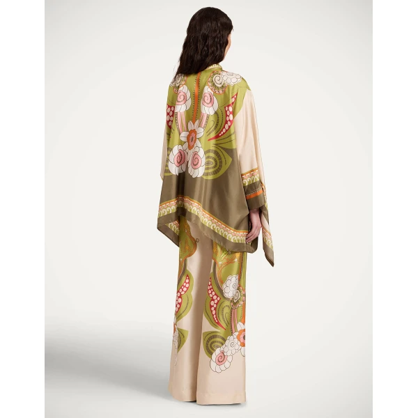 La DoubleJ Palazzo Pants in Ambrosia Placée Ivory - Pants - Milanese Maximalist Fashion at Luxury Shoes 