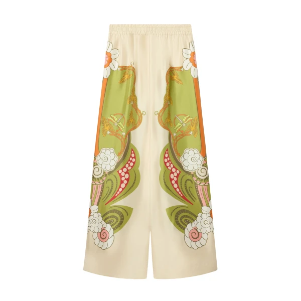 La DoubleJ Palazzo Pants in Ambrosia Placée Ivory - Pants - Milanese Maximalist Fashion at Luxury Shoes 