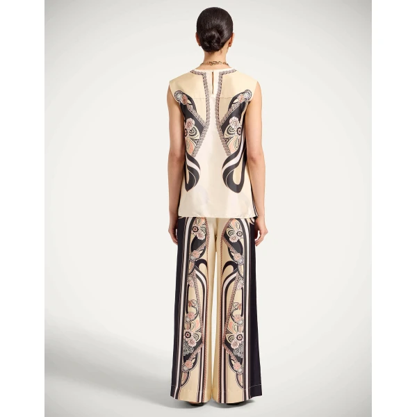 La DoubleJ Palazzo Pants in Ambrosia Placée Pale Pink - Pants - Milanese Maximalist Fashion at Luxury Shoes 