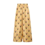 La DoubleJ Palazzo Pants in Florette Yellow - Pants - Milanese Maximalist Fashion at Luxury Shoes 