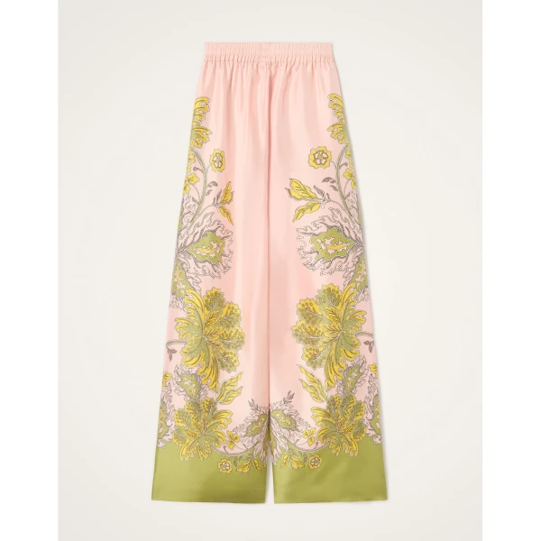 La DoubleJ Palazzo Pants in Swathe Placée Pink - Pants - Milanese Maximalist Fashion at Luxury Shoes 