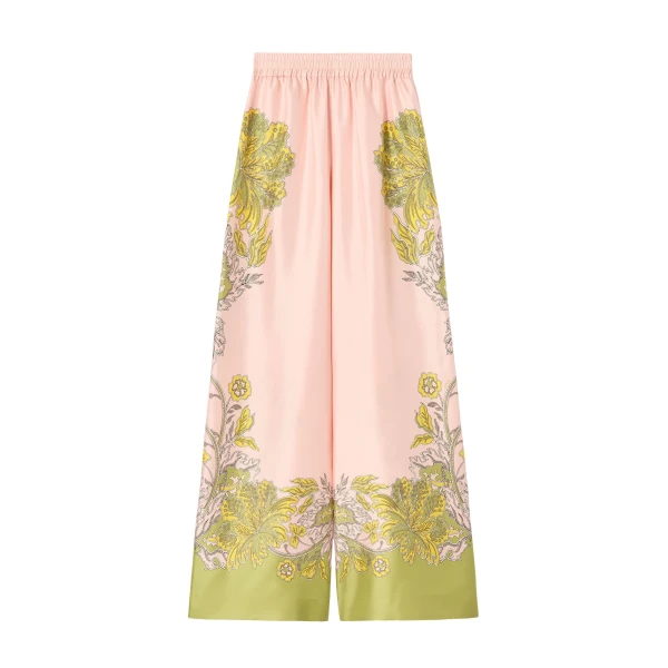 La DoubleJ Palazzo Pants in Swathe Placée Pink - Pants - Milanese Maximalist Fashion at Luxury Shoes 