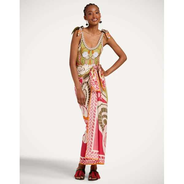 La DoubleJ Pammy Reversible Suit in Ambrosia Placée Green - Beachwear - Milanese Maximalist Fashion at Luxury Shoes 
