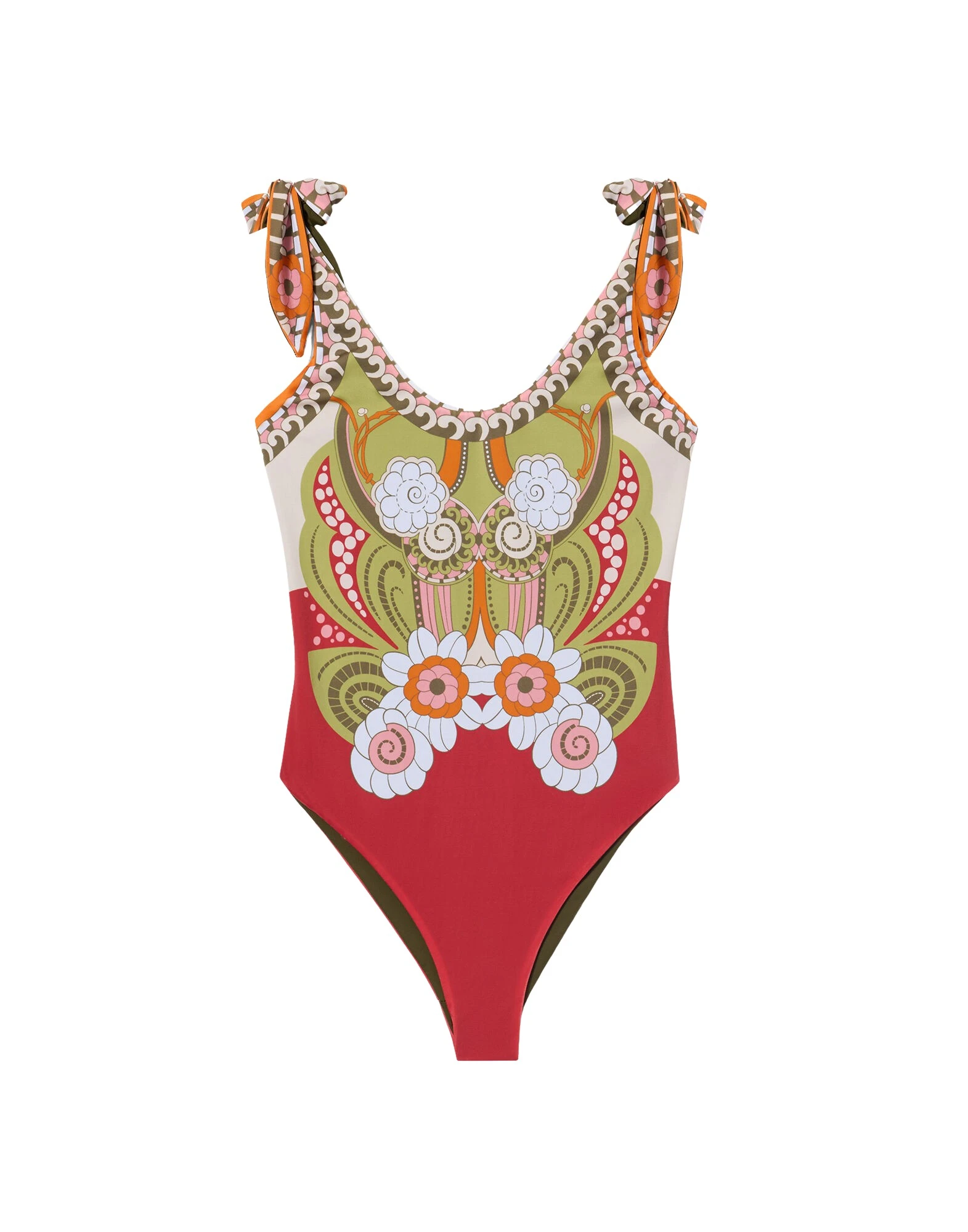 La-DoubleJ-Pammy-Reversible-Suit-in-Ambrosia-Placee-Green88046_nobg La DoubleJ Pammy Reversible Suit in Ambrosia Placée Green - Beachwear - Milanese Maximalist Fashion at Luxury Shoes
