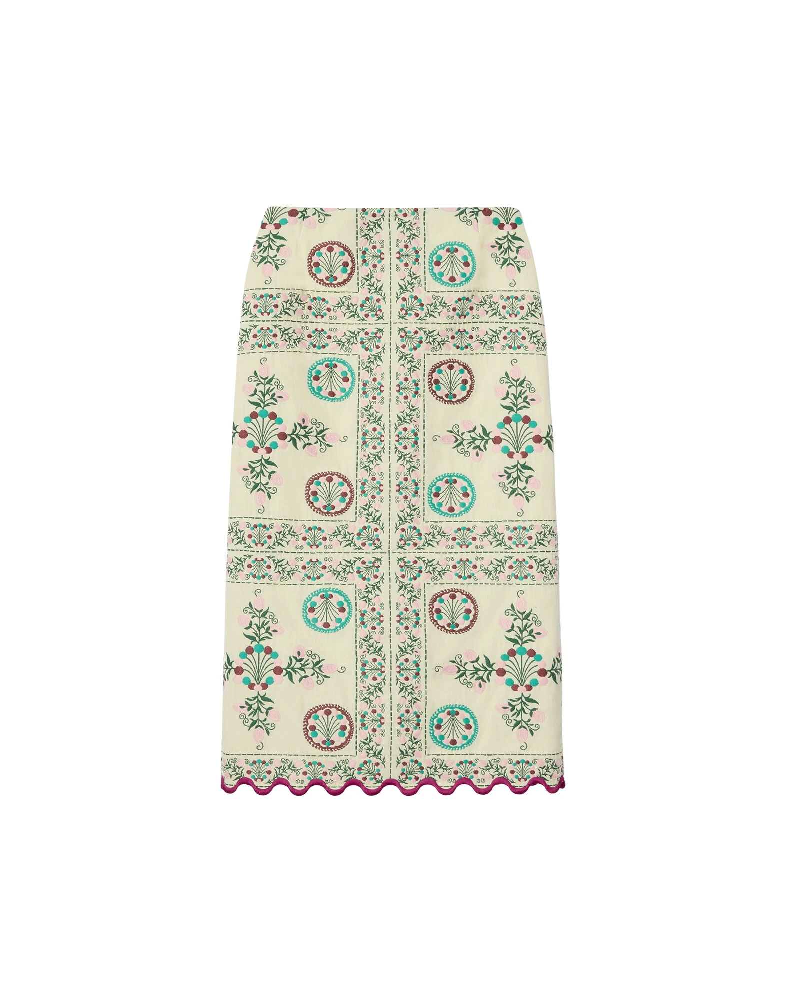 La-DoubleJ-Pencil-Skirt-in-Florette-Tiles-Ecru35293_nobg La DoubleJ Pencil Skirt in Florette Tiles Ecru - Skirts - Milanese Maximalist Fashion at Luxury Shoes