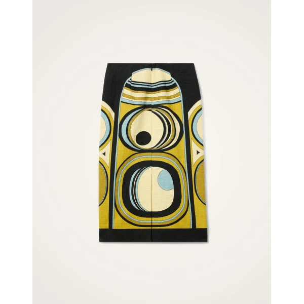 La DoubleJ Pencil Skirt in Sanctuary Placée Gold - Skirts - Milanese Maximalist Fashion at Luxury Shoes 