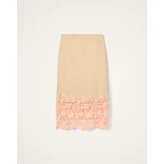 La DoubleJ Pencil Skirt in Solid Light Beige - Skirts - Milanese Maximalist Fashion at Luxury Shoes 