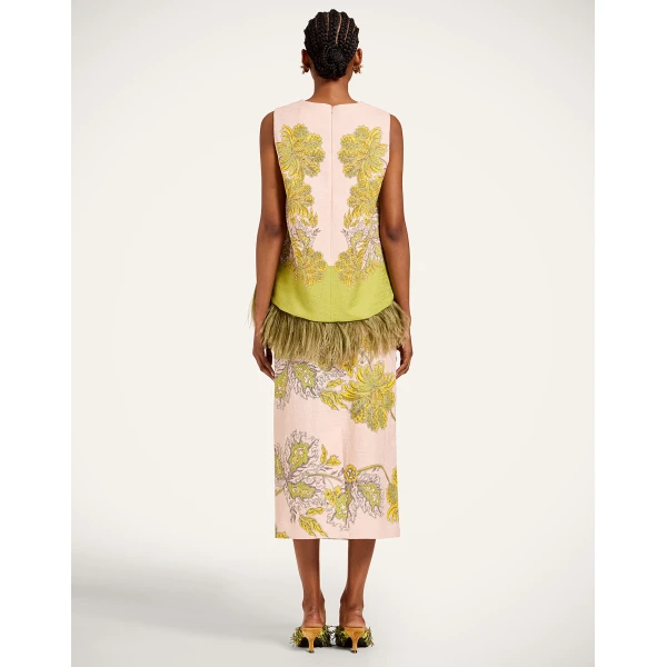 La DoubleJ Pencil Skirt in Swathe Pink - Skirts - Milanese Maximalist Fashion at Luxury Shoes 