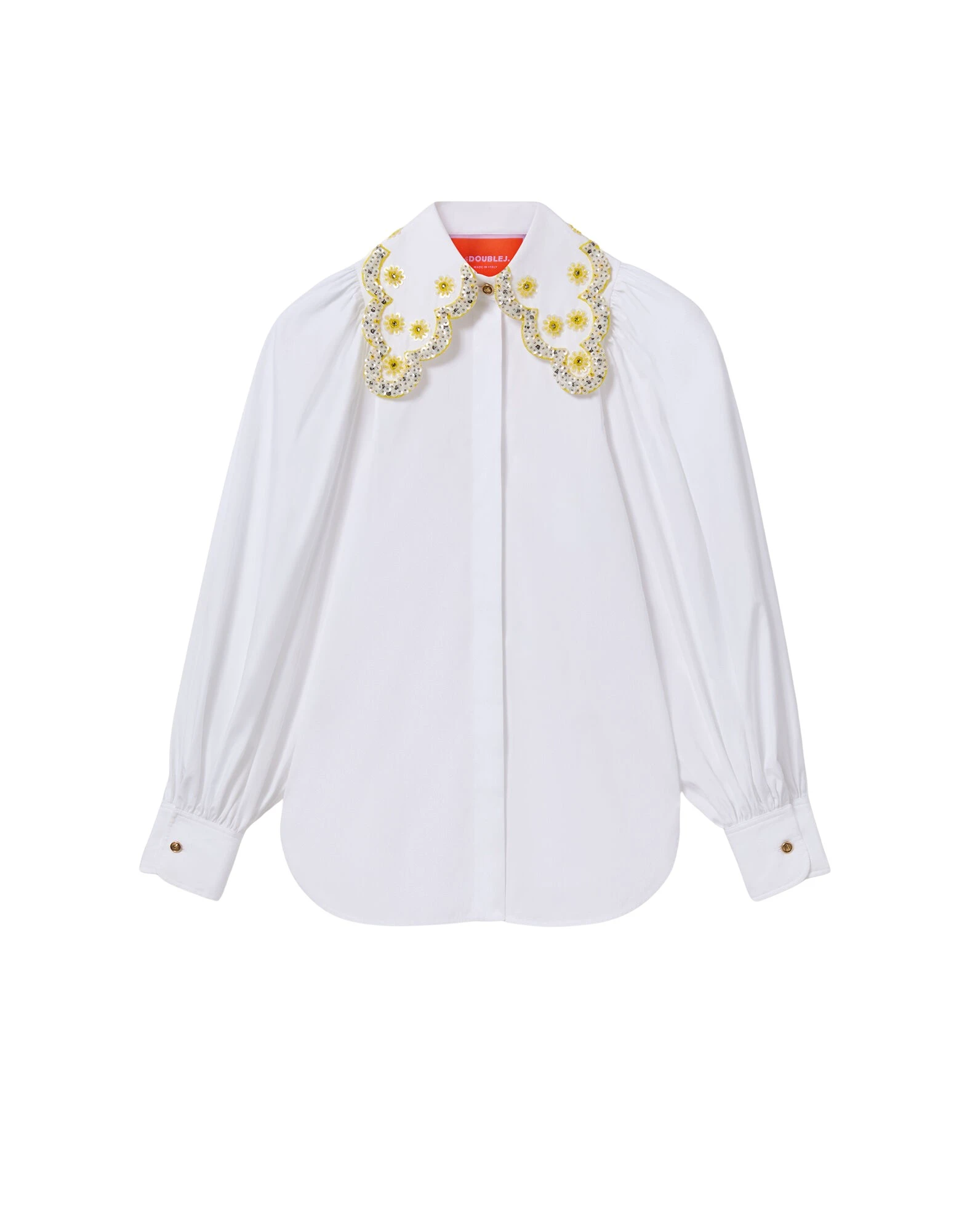 La-DoubleJ-Pouf-Shirt-in-Solid-White47612_nobg La DoubleJ Pouf Shirt in Solid White - Tops - Milanese Maximalist Fashion at Luxury Shoes