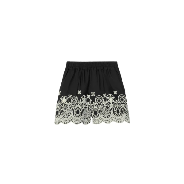La DoubleJ Pull-Up Shorts in Eclipse Solid Black - Shorts - Milanese Maximalist Fashion at Luxury Shoes 