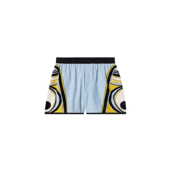 La DoubleJ Pull-Up Shorts in Sanctuary Placée Light Blue - Shorts - Milanese Maximalist Fashion at Luxury Shoes 