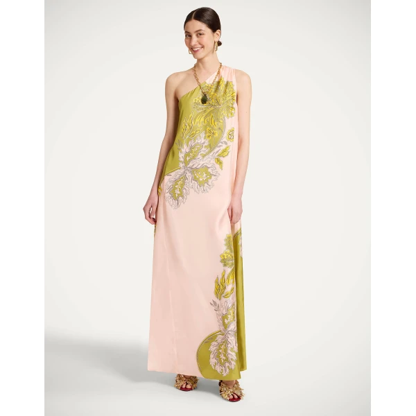 La DoubleJ Roy Dress in Swathe Placée Pink - Dresses - Milanese Maximalist Fashion at Luxury Shoes 
