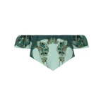 La DoubleJ Sand Dollar Top in Blooming Tulip Placée Mint - Tops - Milanese Maximalist Fashion at Luxury Shoes 