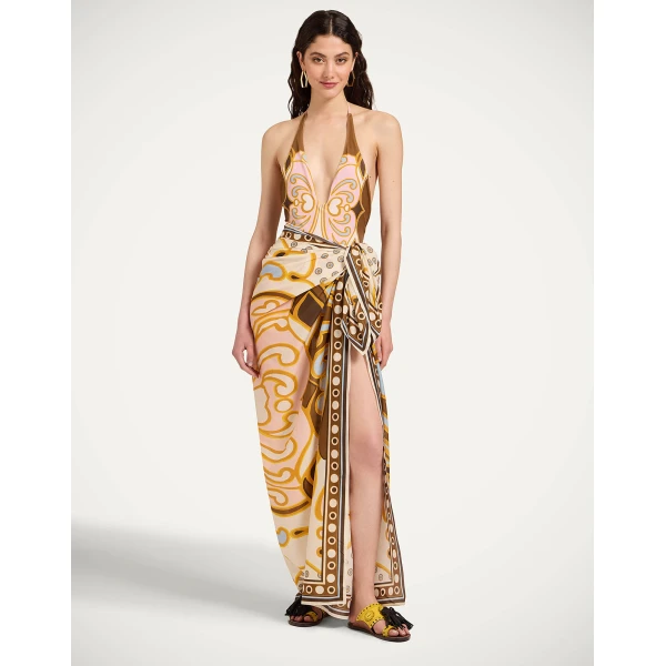 La DoubleJ Sexy Swimsuit in Cocoon Placée Pink - Beachwear - Milanese Maximalist Fashion at Luxury Shoes 
