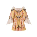 La DoubleJ Sienna Mini Dress in Florette Placée Pale Pink - Dresses - Milanese Maximalist Fashion at Luxury Shoes 