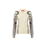 La DoubleJ Silky Crew Neck in Ambrosia Placée Pale Pink - Knitwear - Milanese Maximalist Fashion at Luxury Shoes 