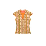 La-DoubleJ-Sleeveless-Stretch-Polo-in-Smarties-Orange51997_nobg La DoubleJ Sleeveless Stretch Polo in Smarties Orange - Tops - Milanese Maximalist Fashion at Luxury Shoes