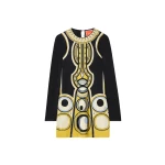 La DoubleJ Slinky Mini Swing Dress in Sanctuary Placée Black - Dresses - Milanese Maximalist Fashion at Luxury Shoes 