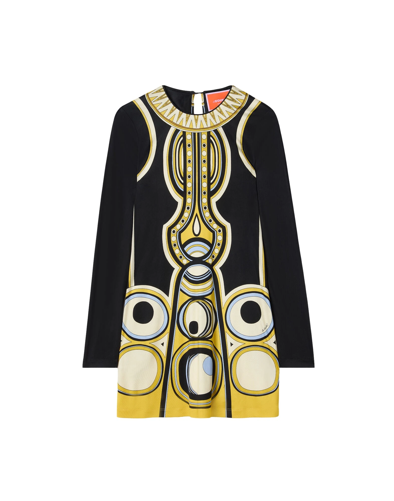 La-DoubleJ-Slinky-Mini-Swing-Dress-in-Sanctuary-Placee-Black55444_nobg La DoubleJ Slinky Mini Swing Dress in Sanctuary Placée Black - Dresses - Milanese Maximalist Fashion at Luxury Shoes