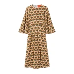 La DoubleJ Sorella Dress in Florette Fan Brown - Dresses - Milanese Maximalist Fashion at Luxury Shoes 