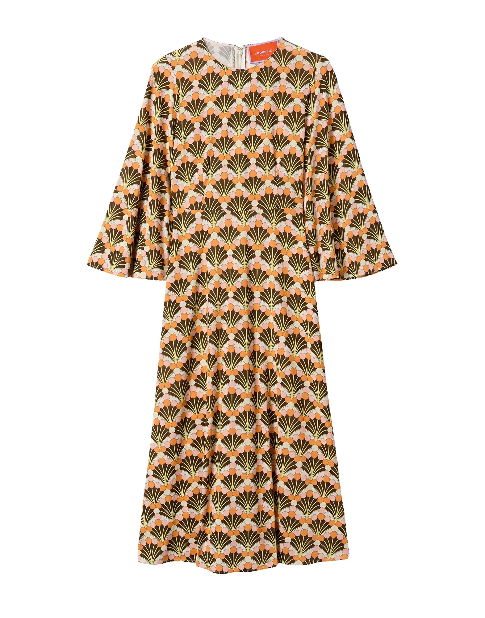 La-DoubleJ-Sorella-Dress-in-Florette-Fan-Brown16309_nobg La DoubleJ Sorella Dress in Florette Fan Brown - Dresses - Milanese Maximalist Fashion at Luxury Shoes