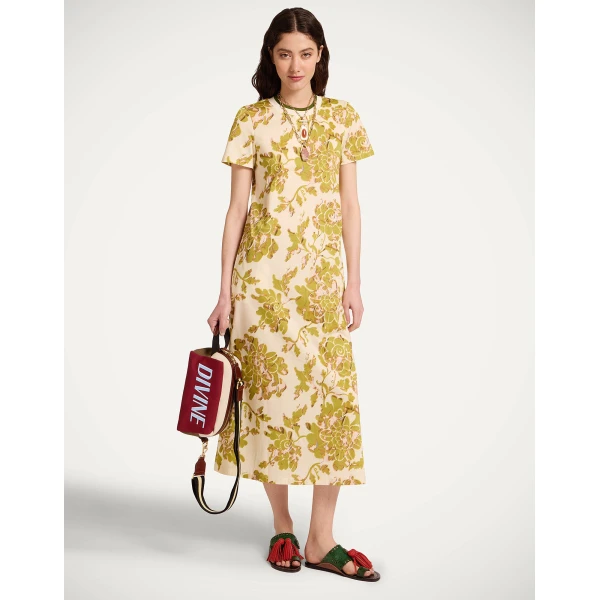 La DoubleJ Sporty Swing Dress in Oasis Green - Dresses - Milanese Maximalist Fashion at Luxury Shoes 