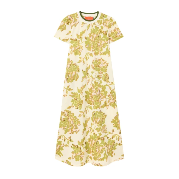 La DoubleJ Sporty Swing Dress in Oasis Green - Dresses - Milanese Maximalist Fashion at Luxury Shoes 