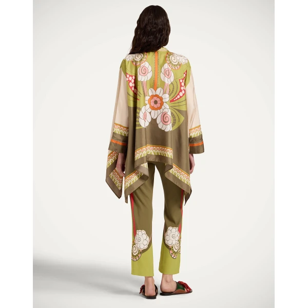 La DoubleJ Stretch Pants in Ambrosia Placée Green - Pants - Milanese Maximalist Fashion at Luxury Shoes 