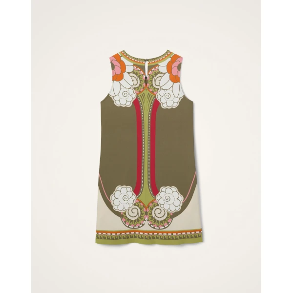 La DoubleJ Stretch Tunic in Ambrosia Placée Green - Dresses - Milanese Maximalist Fashion at Luxury Shoes 