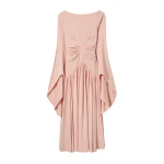 La DoubleJ Sublime Dress in Solid Peach - Dresses - Milanese Maximalist Fashion at Luxury Shoes 