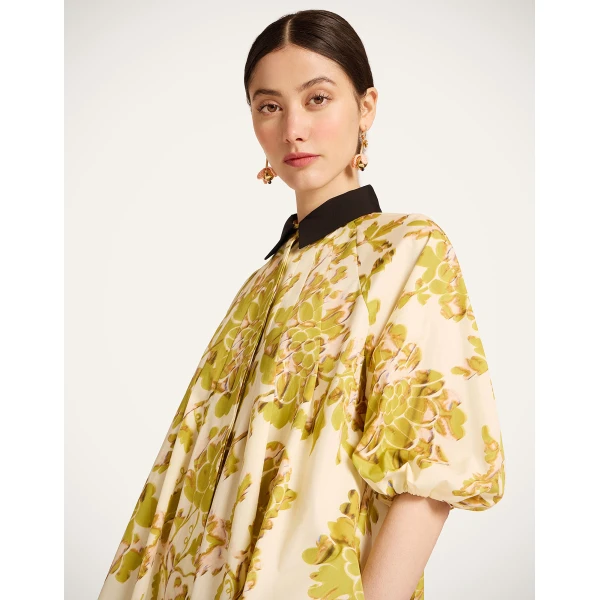 La DoubleJ Sunburst Dress in Oasis Green - Dresses - Milanese Maximalist Fashion at Luxury Shoes 