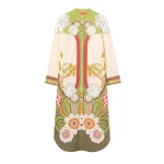 La DoubleJ Sundowner Tunic in Ambrosia Placée Ivory - Dresses - Milanese Maximalist Fashion at Luxury Shoes 