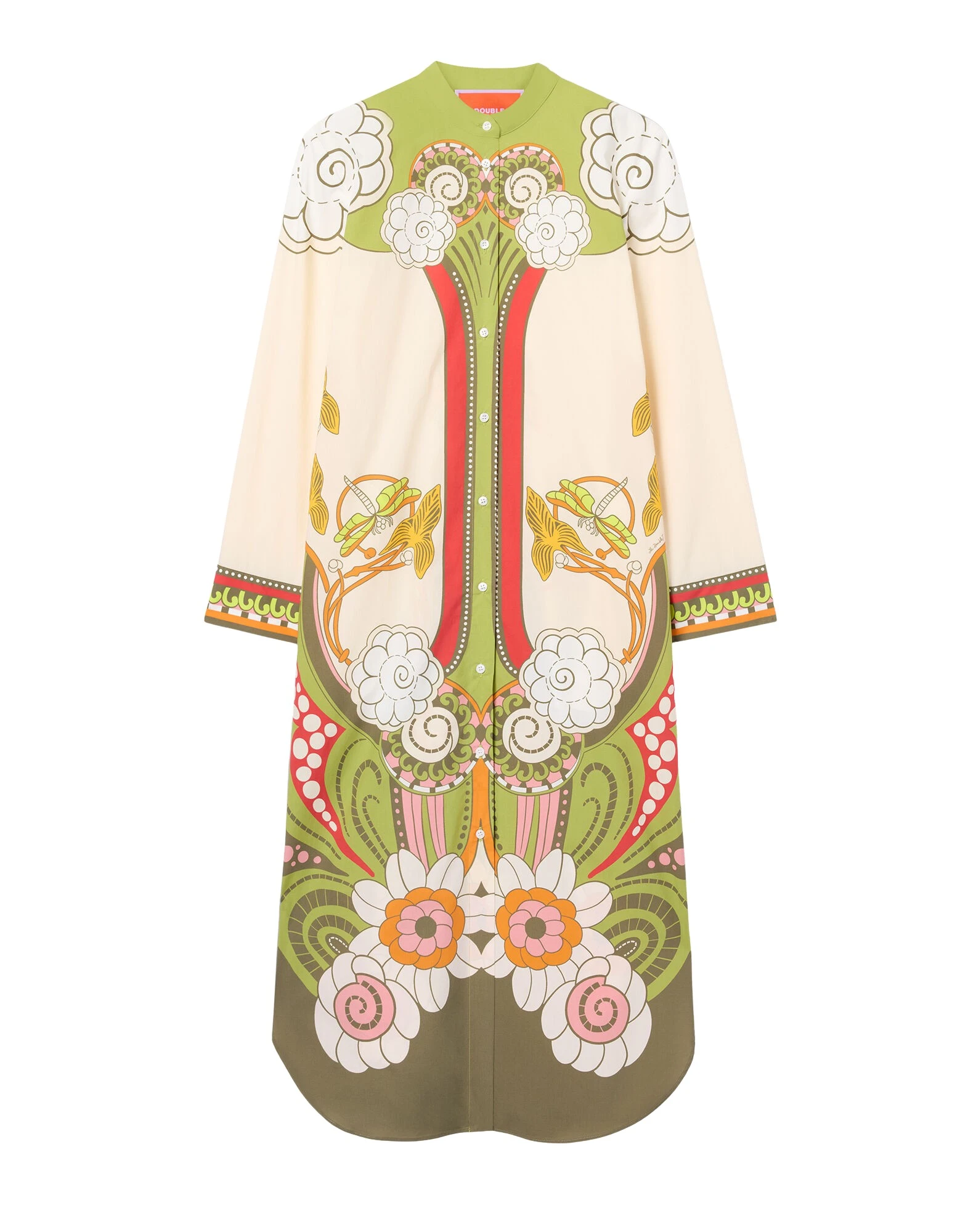 La-DoubleJ-Sundowner-Tunic-in-Ambrosia-Placee-Ivory98967_nobg La DoubleJ Sundowner Tunic in Ambrosia Placée Ivory - Dresses - Milanese Maximalist Fashion at Luxury Shoes