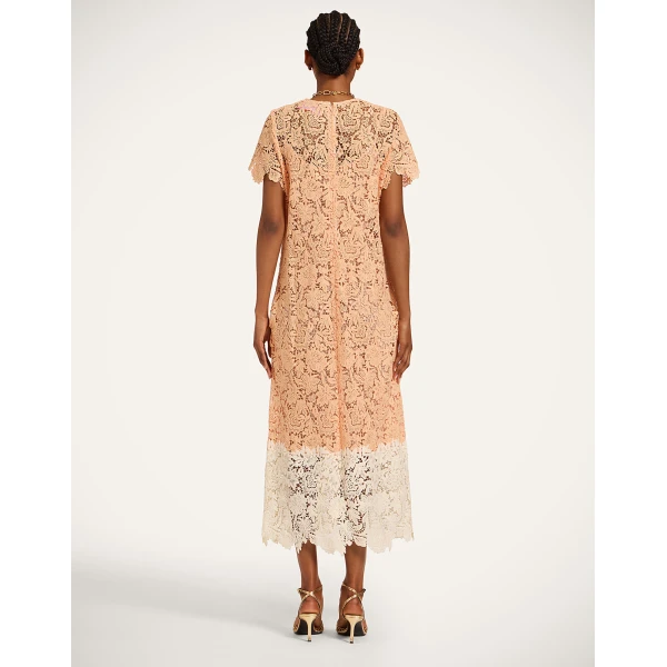 La DoubleJ Super Swing Dress in Solid Apricot - Dresses - Milanese Maximalist Fashion at Luxury Shoes 