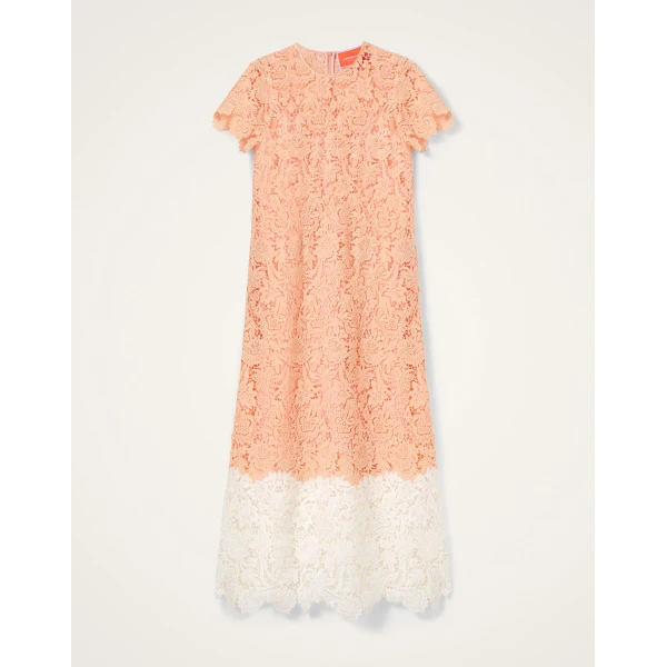 La DoubleJ Super Swing Dress in Solid Apricot - Dresses - Milanese Maximalist Fashion at Luxury Shoes 