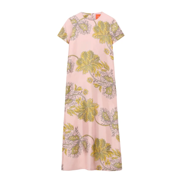 La DoubleJ Swing Dress in Swathe Pink - Dresses - Milanese Maximalist Fashion at Luxury Shoes 