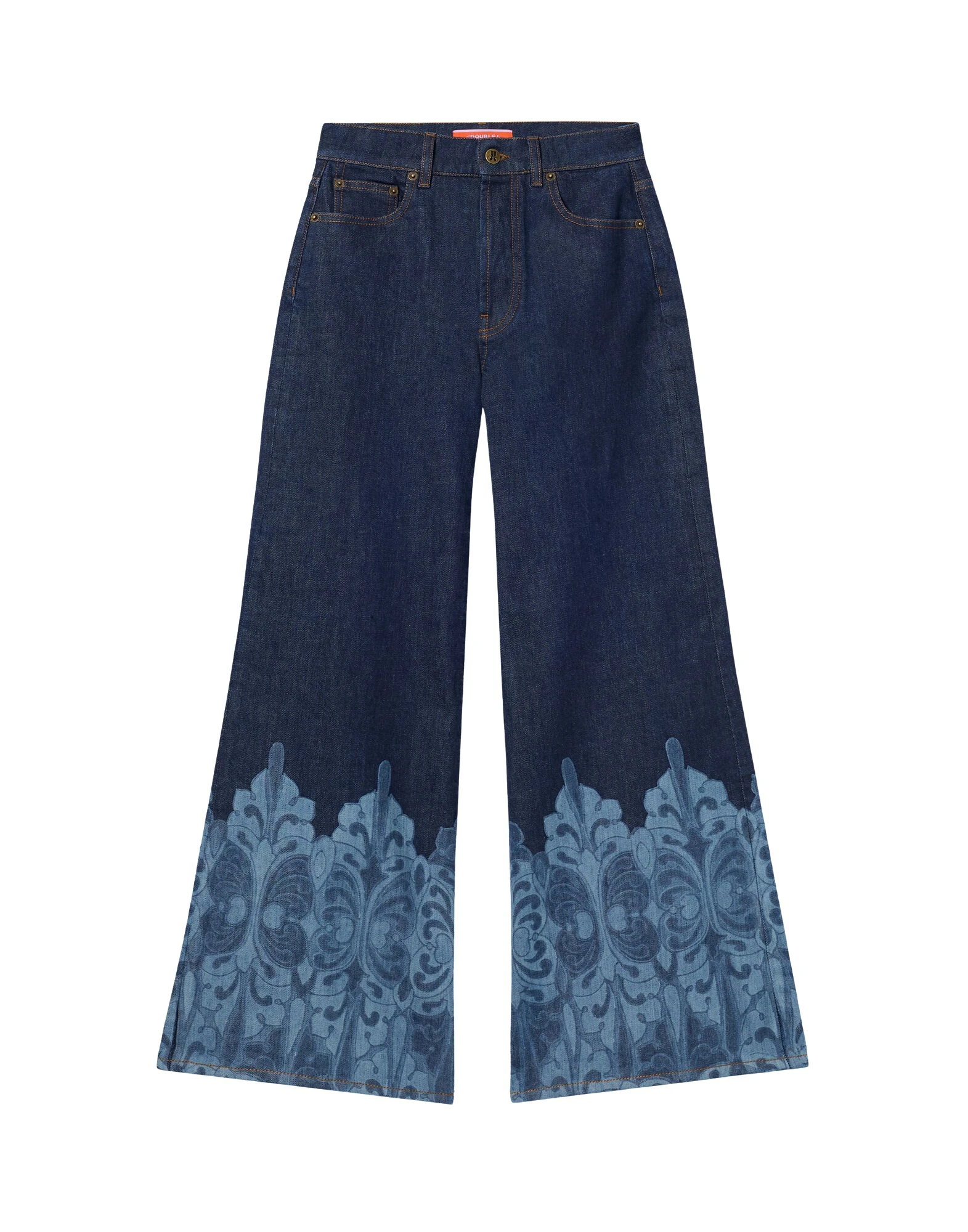 La-DoubleJ-The-Cropped-Flare-Jean-in-Cocoon-Placee-Indigo39685_nobg La DoubleJ The Cropped Flare Jean in Cocoon Placée Indigo - Pants - Milanese Maximalist Fashion at Luxury Shoes