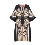 La DoubleJ The Kaftan in Ambrosia Placée Pale Pink - Dresses - Milanese Maximalist Fashion at Luxury Shoes 
