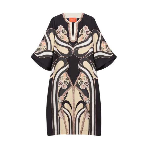 La DoubleJ The Kaftan in Ambrosia Placée Pale Pink - Dresses - Milanese Maximalist Fashion at Luxury Shoes 