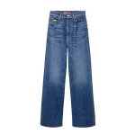 La DoubleJ The Tune Up Maven Sneak Jeans in Middle Child Blue - Pants - Milanese Maximalist Fashion at Luxury Shoes 