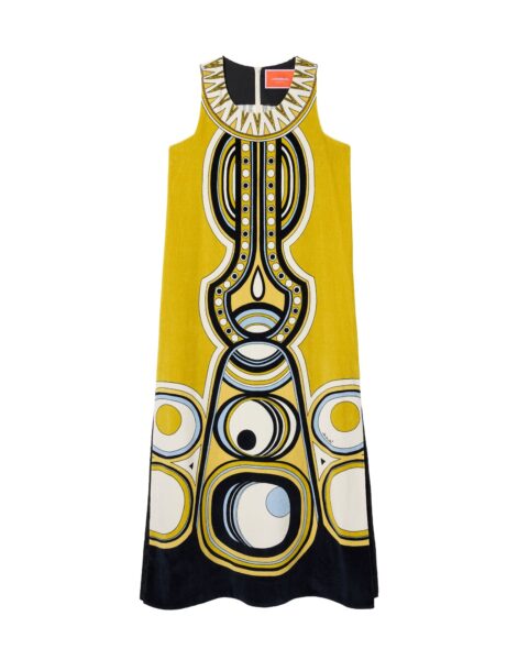 La DoubleJ Totem Dress in Sanctuary Placée Gold - Dresses - Milanese Maximalist Fashion at Luxury Shoes 