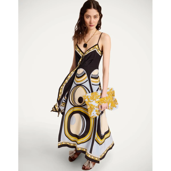 La DoubleJ Turn Around Dress in Sanctuary Placée Light Blue - Dresses - Milanese Maximalist Fashion at Luxury Shoes 