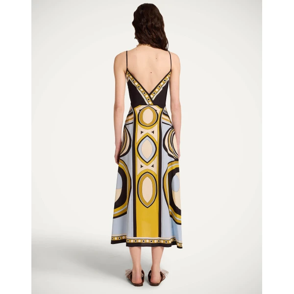 La DoubleJ Turn Around Dress in Sanctuary Placée Light Blue - Dresses - Milanese Maximalist Fashion at Luxury Shoes 