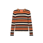 La DoubleJ Veneziana Top in Multicolor Orange - Tops - Milanese Maximalist Fashion at Luxury Shoes 