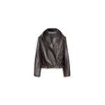 Alaïa Leather Hooded Biker Jacket - ALAÏA Jackets - Laser Cut Luxury - Shop at Luxury Shoes 