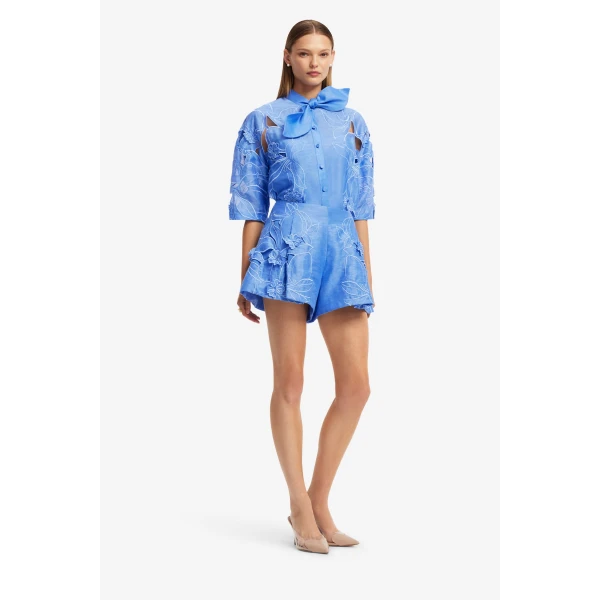 Leo Lin Abby Appliqué Shorts  - Leo Lin Dress - Australian Luxury Fashion - Shop at Luxury Shoes 