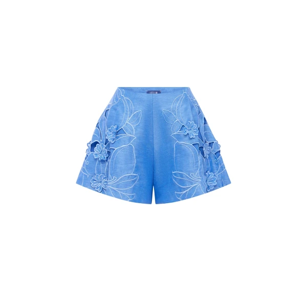 Leo Lin Abby Appliqué Shorts  - Leo Lin Dress - Australian Luxury Fashion - Shop at Luxury Shoes 
